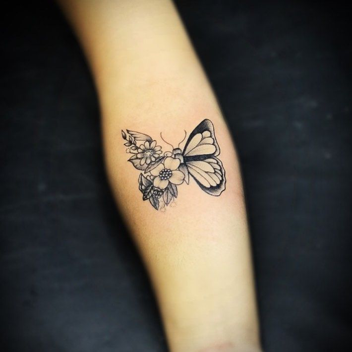 wrist small butterfly tattoo 0055