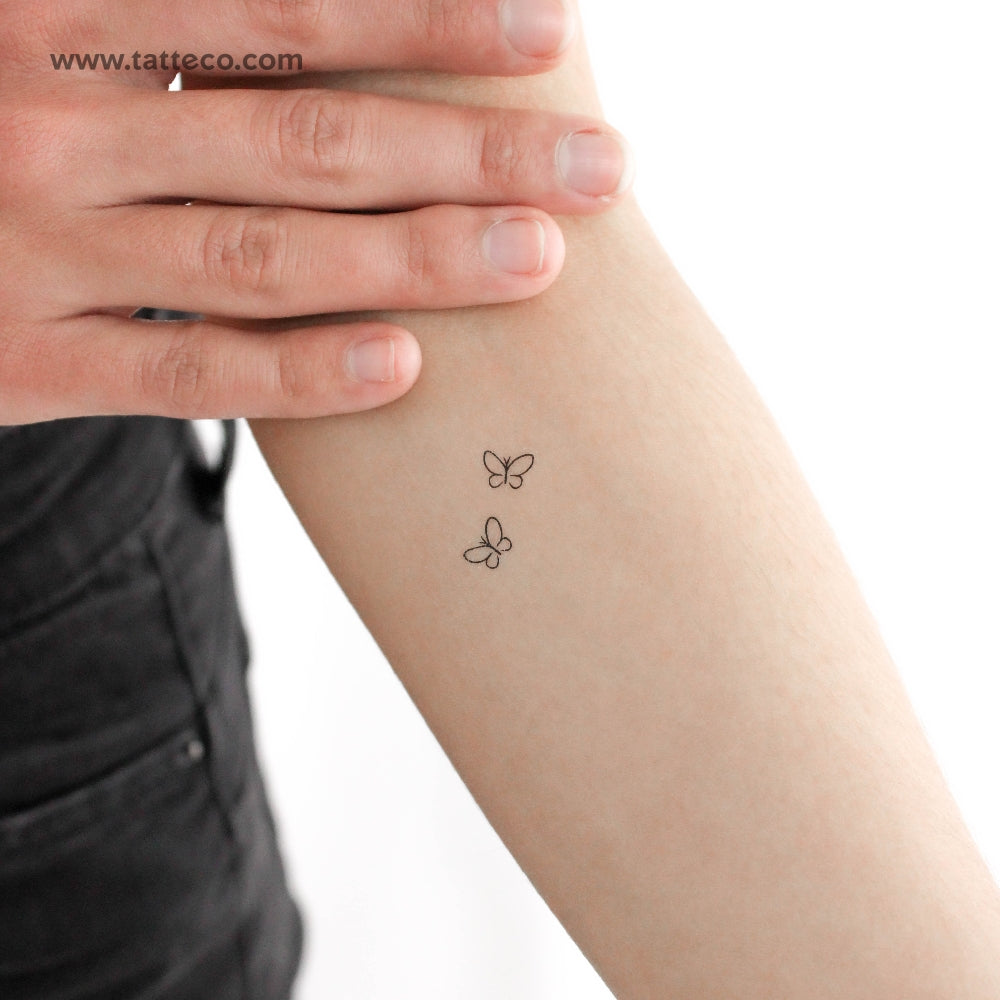 wrist small butterfly tattoo 0056