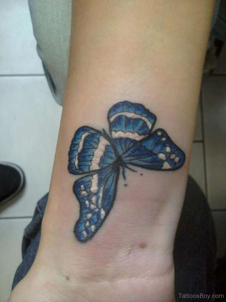 wrist small butterfly tattoo 0062