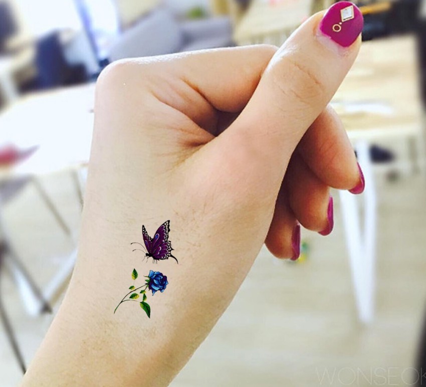 wrist small butterfly tattoo 0064