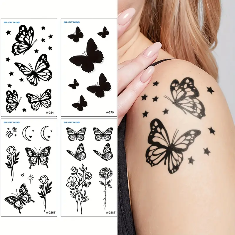 wrist small butterfly tattoo 0072