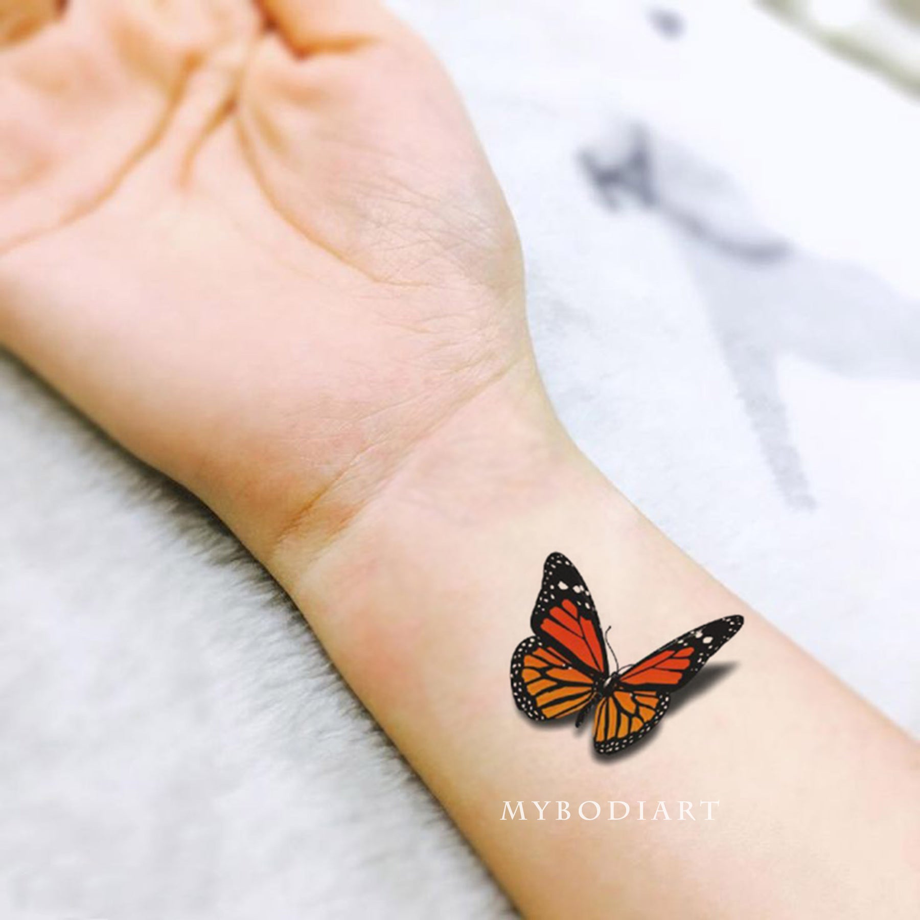 wrist small butterfly tattoo 0073