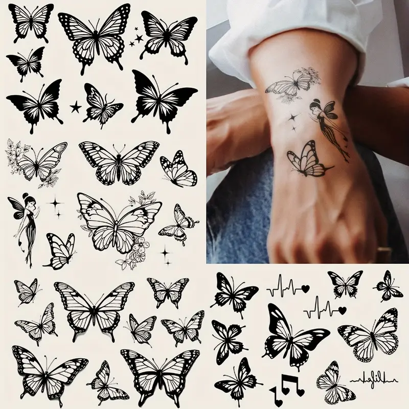 wrist small butterfly tattoo 0089