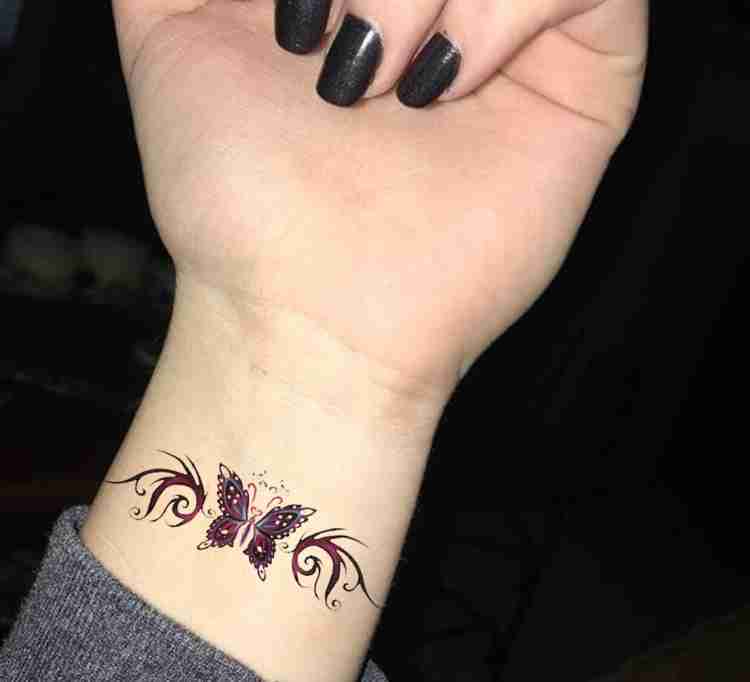 wrist small butterfly tattoo 0096