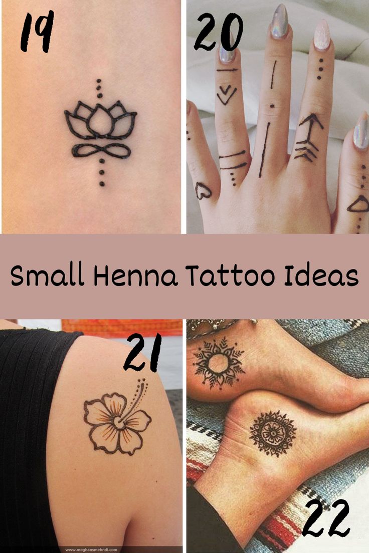 wrist small henna tattoo