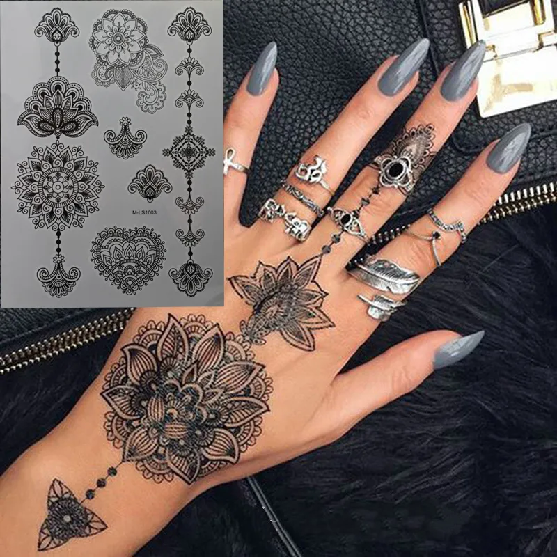 wrist small henna tattoo 0070