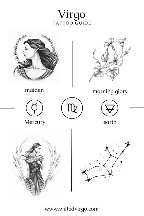 zodiac-inspired small tattoo ideas for virgo