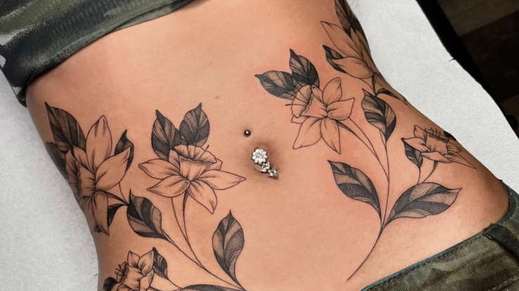 Portrayed in stunning detail are unique abdomen tattoo ideas to explore