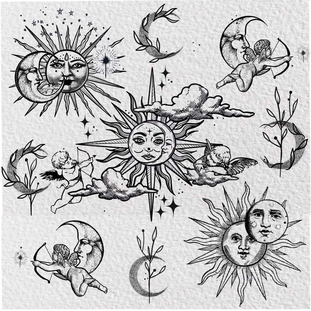 Tattoo ideas celestial portrayed in stunning designs for inspiration