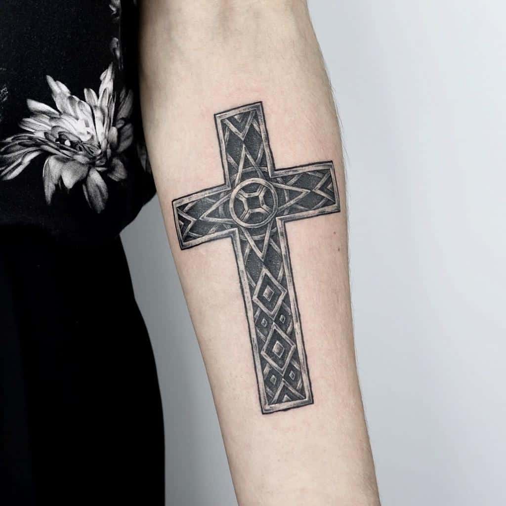 Preserved cross tattoo ideas male that reflect your unique style and faith