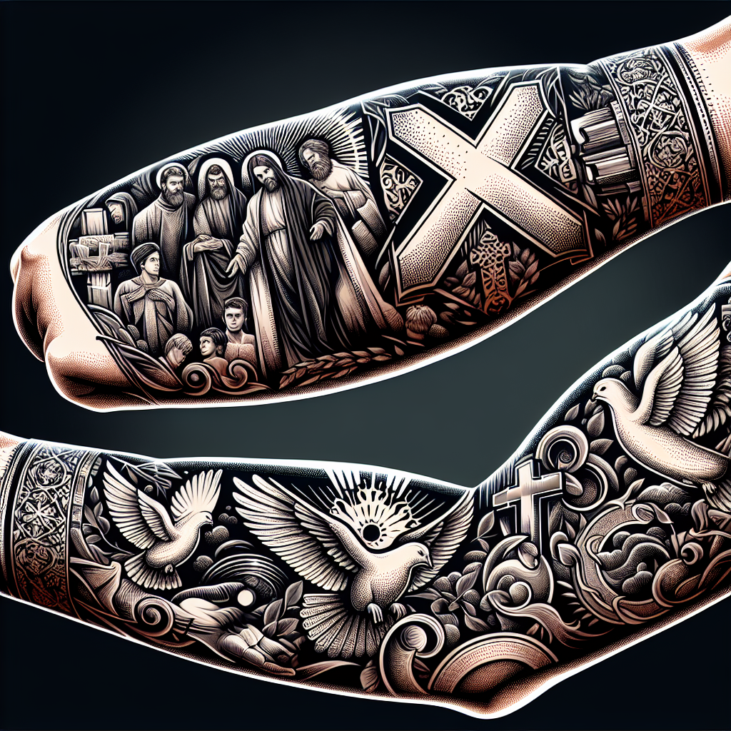 Christian sleeve tattoo ideas transformed to reflect your faith journey