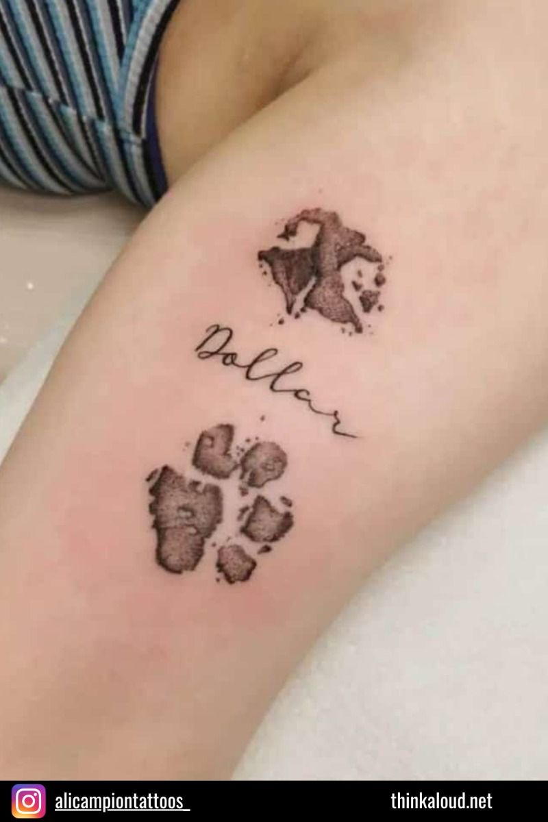 Dog memorial tattoo ideas that beautifully honor your beloved pet