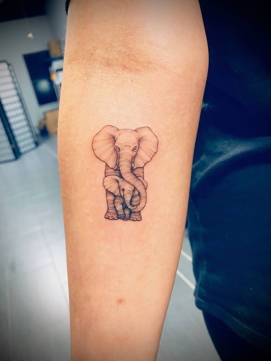 Elephant tattoo ideas symbolized by strength wisdom and harmony