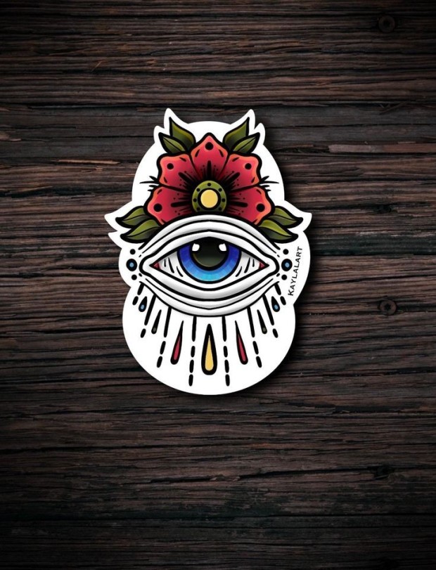 Preserved evil eye tattoo ideas for protection and personal expression