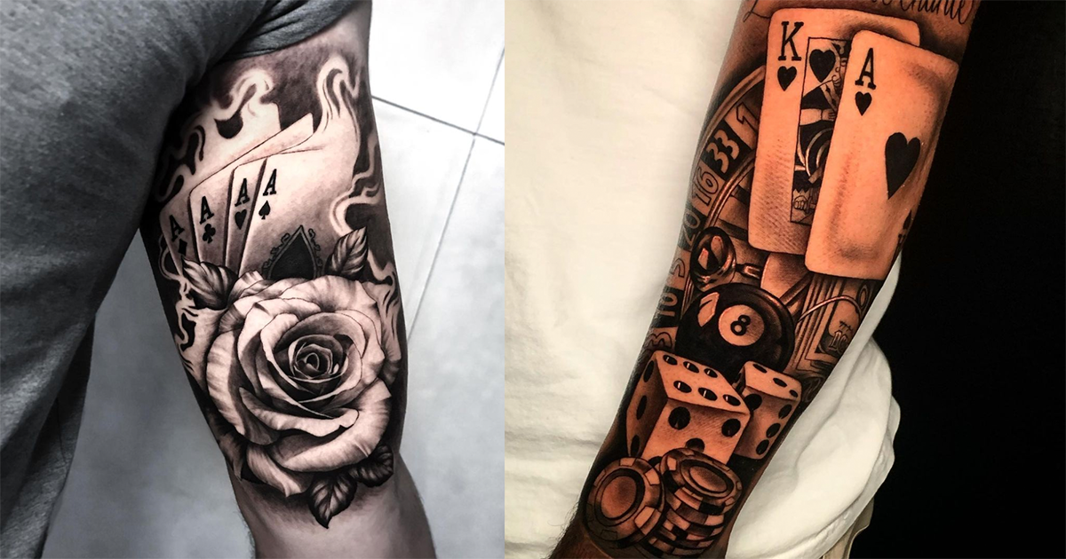 Gambling tattoo ideas that are honored and meaningful for enthusiasts