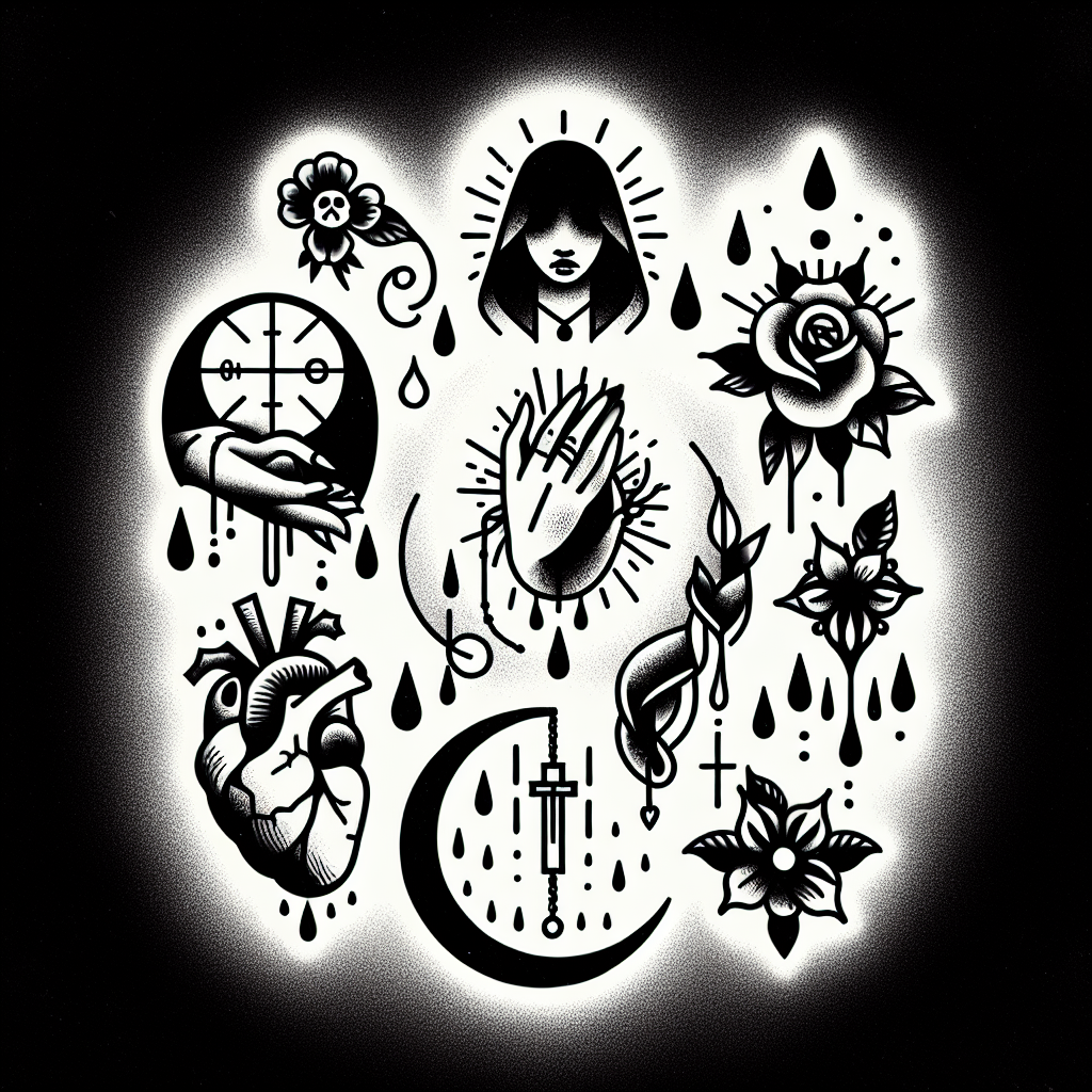 Grieving tattoo ideas symbolized by meaningful designs for healing