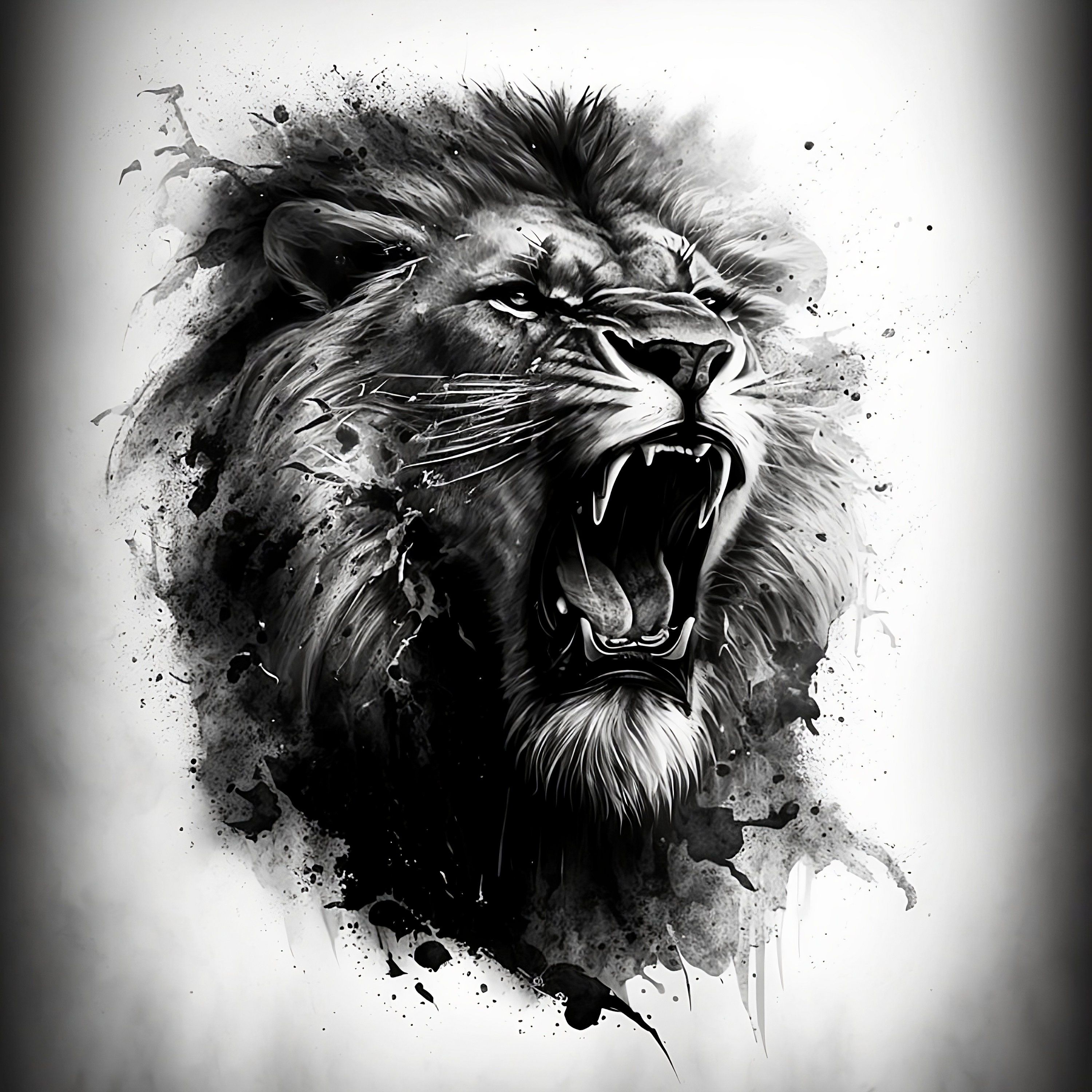 Lion tattoo ideas for men preserved in striking design inspiration