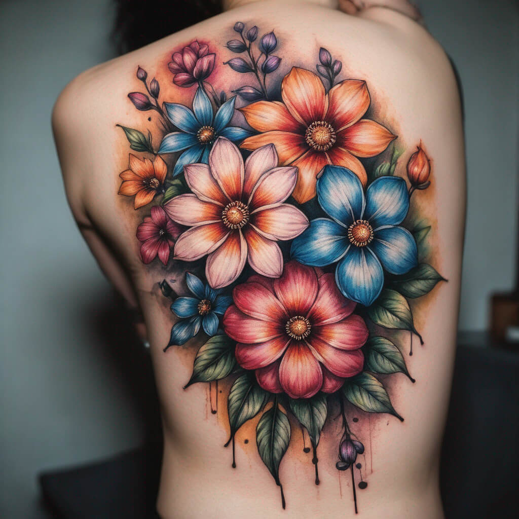 Male flower tattoo ideas that evoke strength and individuality in design