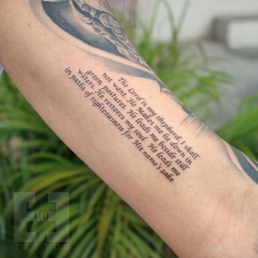 Bible tattoo ideas transformed to express your personal faith journey