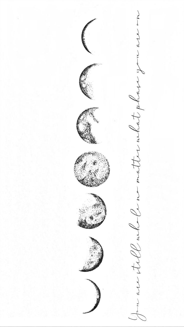 Moon phase tattoo ideas culminated in beautiful celestial designs