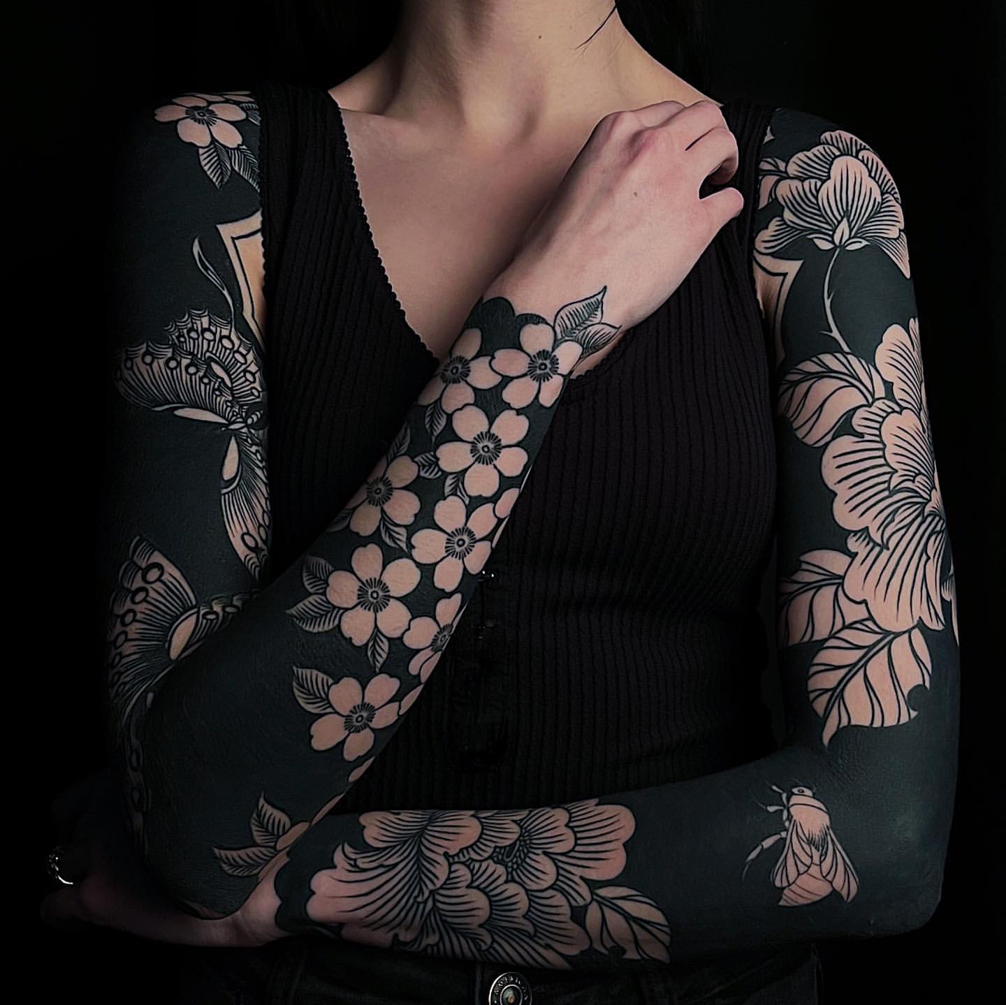 Partial sleeve tattoo ideas preserved in beautiful artistic expressions