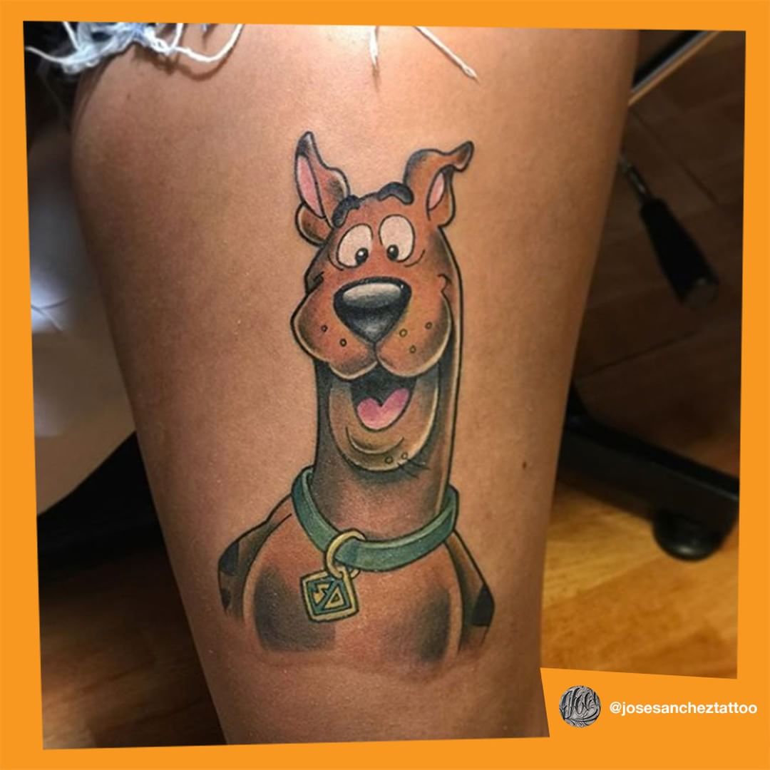 Scooby Doo tattoo ideas are honored as timeless expressions of fun