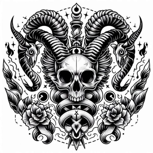 Manifested through creativity, deer skull tattoo ideas inspire artistry