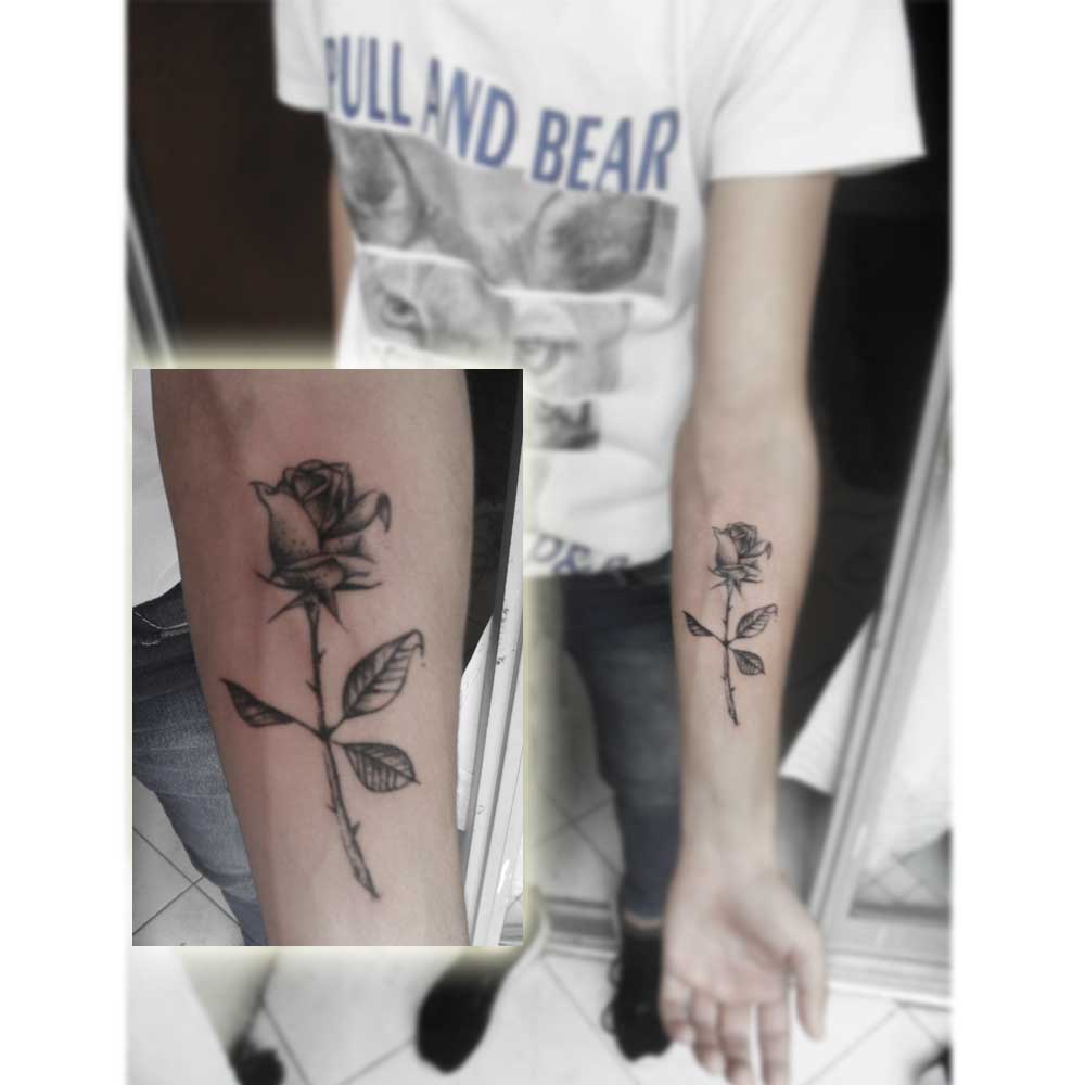 Small rose tattoo male designs manifested that capture your style