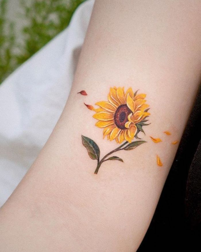 Revealed in beauty sunflower tattoo ideas for vibrant self-expression