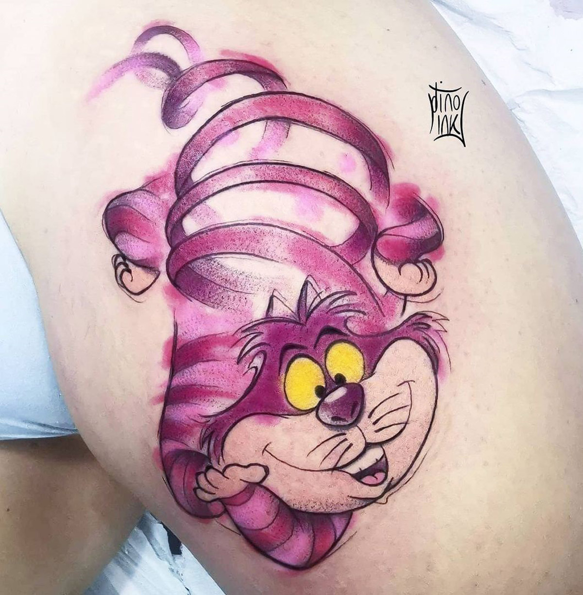 Carved into vibrant characters tattoo cartoon ideas for playful designs