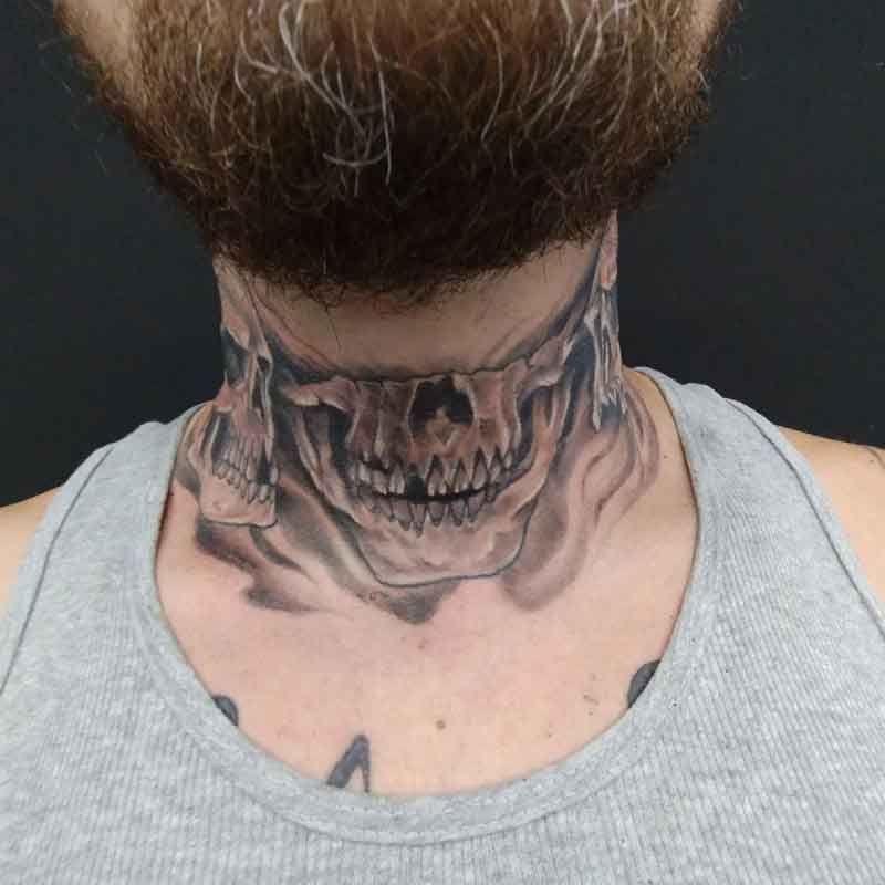 Throat tattoo ideas that are honored for their bold expression and artistry